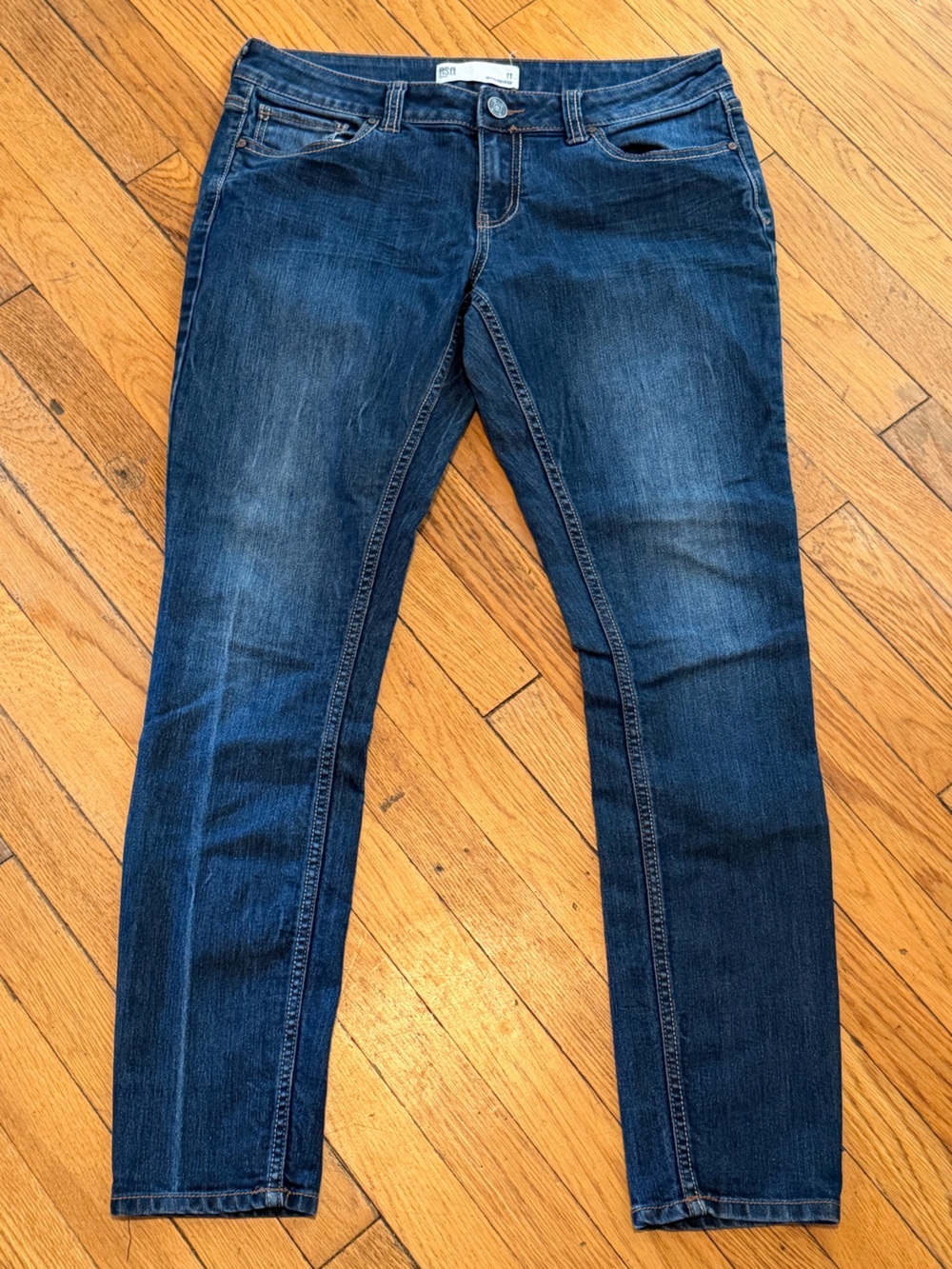 RSQ Dark Blue Denim Jeans with Contrast Stitching